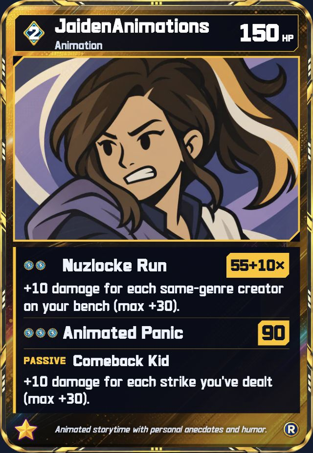 JaidenAnimations — level 2 game card
