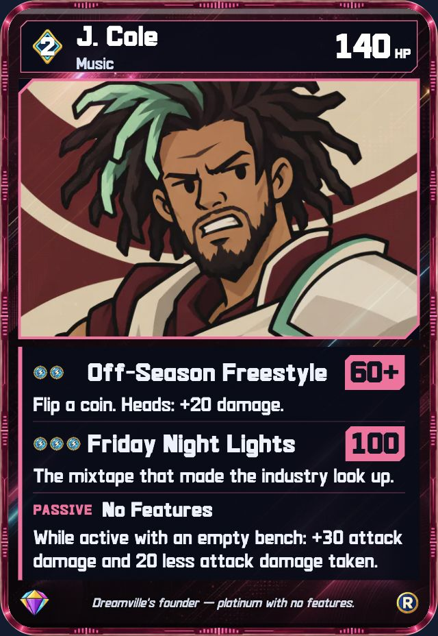 J. Cole — level 2 game card