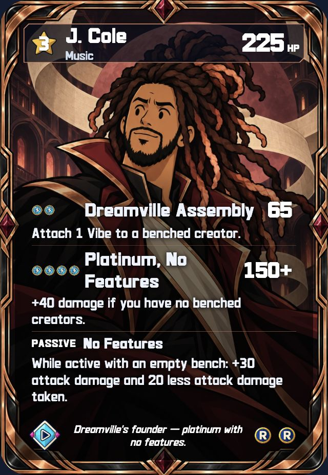 J. Cole — level 3 Full Art game card
