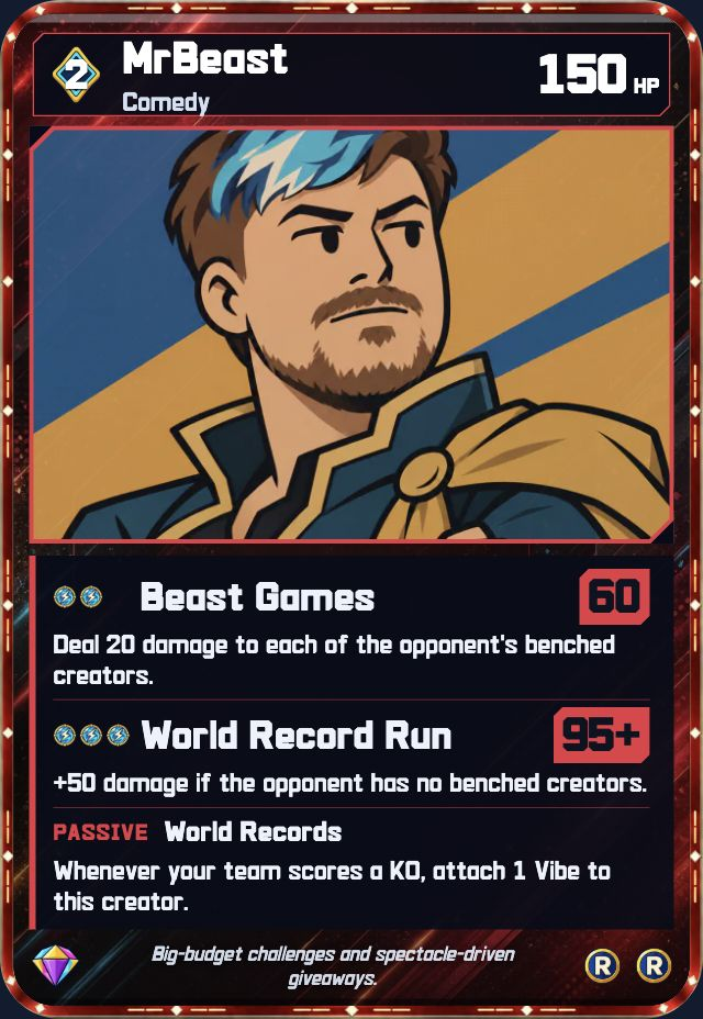 MrBeast — level 2 game card